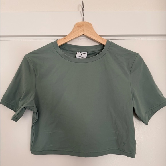 Gymshark Tops - Gymshark Sage Green Crop Top